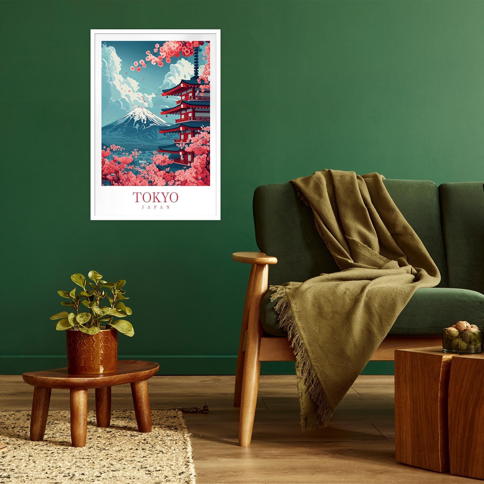 Foto 8 pulgar | Pósteres De Lienzo Con El Moderno Paisaje De La Ciudad De Tokio, 40 X 60 Cm, Sin Marco - Venta Internacional.