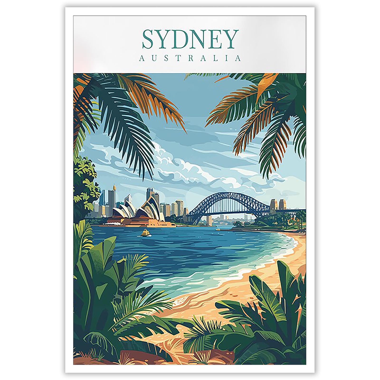 Pósteres En Lienzo Para Pared Con Paisajes De La Ciudad De Sídney, Viajes, 40 X 60 Cm - Venta Internacional.