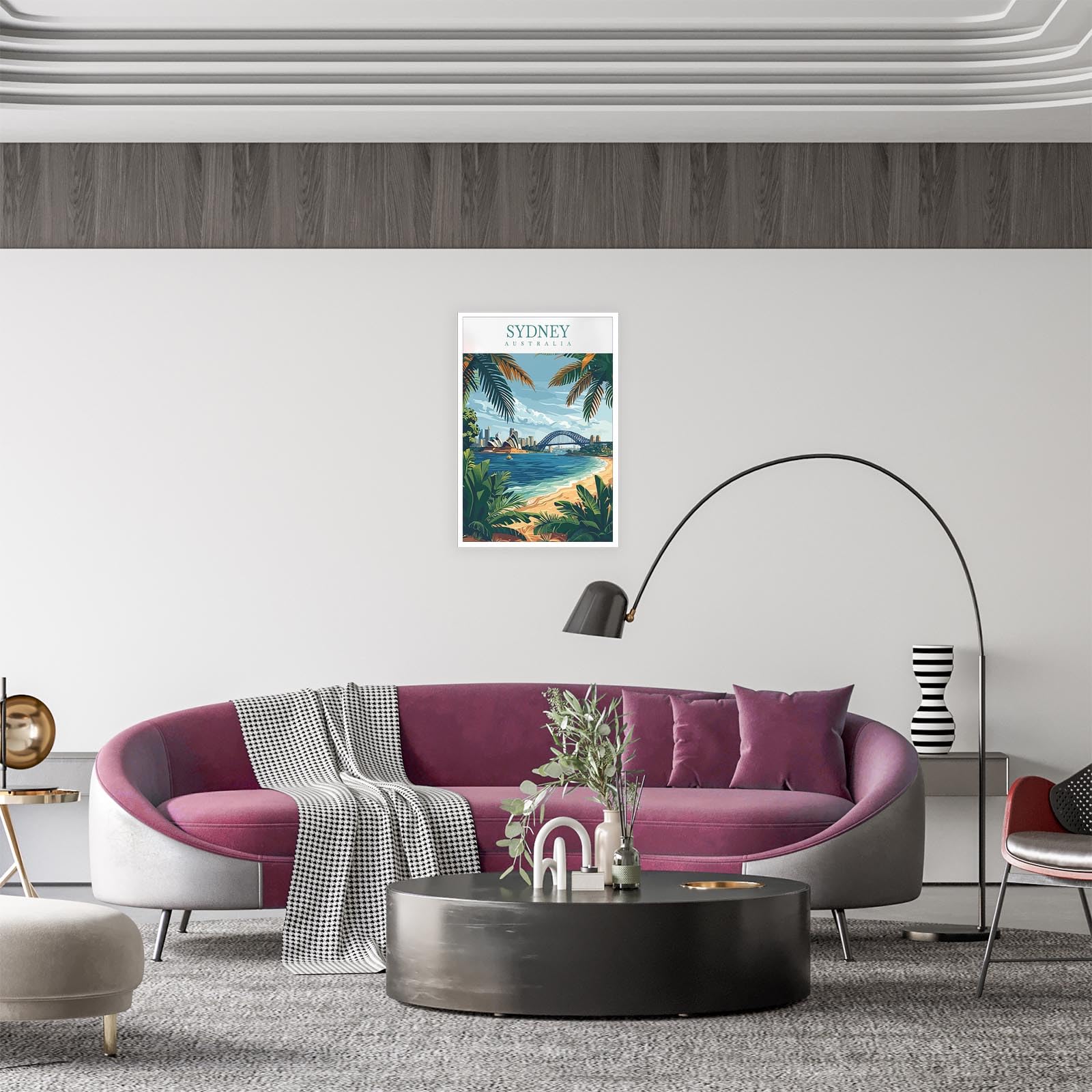 Foto 7 pulgar | Pósteres En Lienzo Para Pared Con Paisajes De La Ciudad De Sídney, Viajes, 40 X 60 Cm - Venta Internacional.