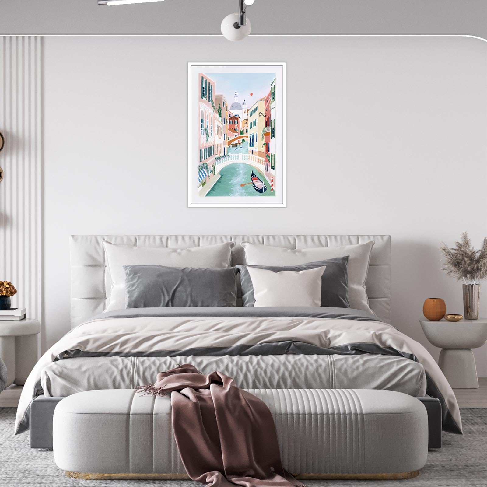 Foto 4 pulgar | Pósteres De Lienzo Modernos Con Paisajes De Venecia, Ciudad De Italia, 40 X 60 Cm - Venta Internacional.