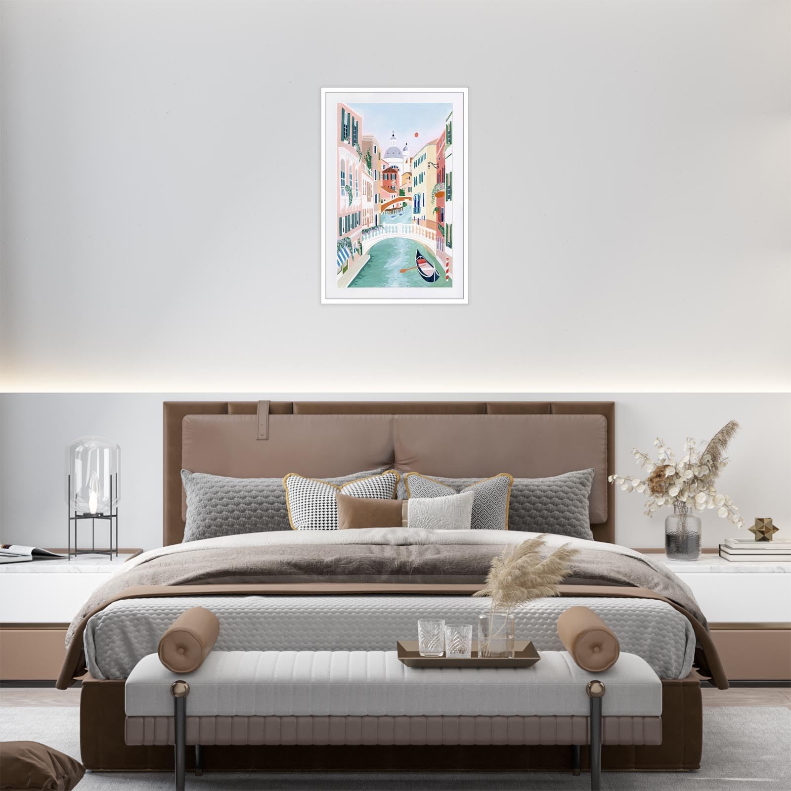 Foto 5 pulgar | Pósteres De Lienzo Modernos Con Paisajes De Venecia, Ciudad De Italia, 40 X 60 Cm - Venta Internacional.