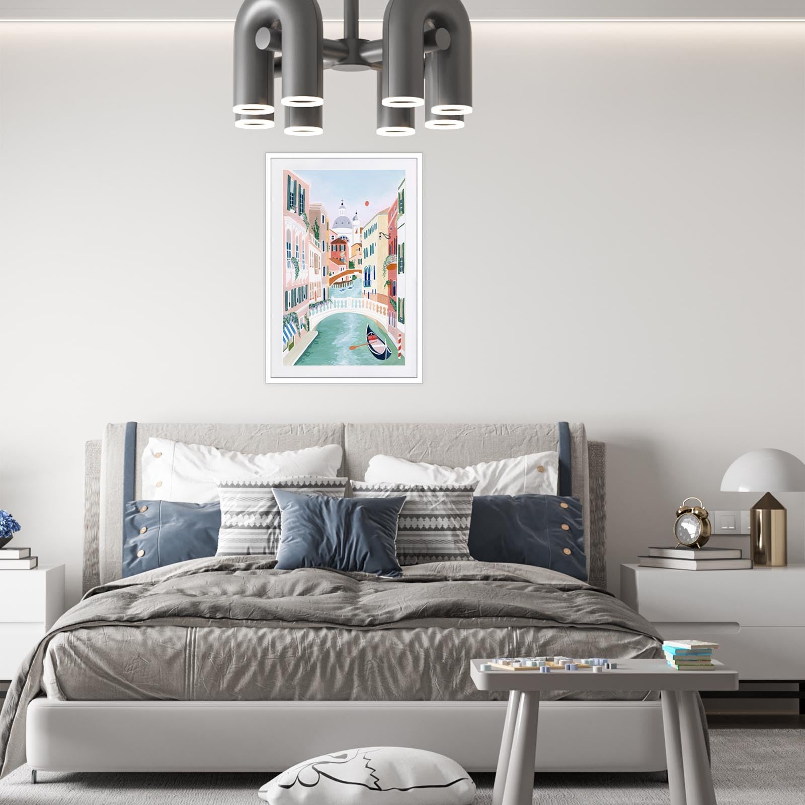 Foto 6 pulgar | Pósteres De Lienzo Modernos Con Paisajes De Venecia, Ciudad De Italia, 40 X 60 Cm - Venta Internacional.