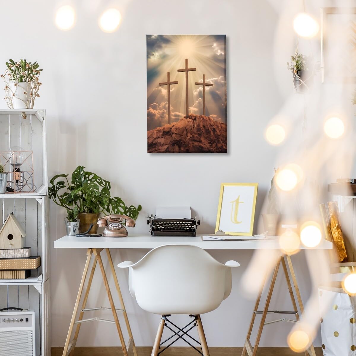 Foto 6 pulgar | Lámina Mural Con Santa Cruz De Pascua, Diseño Vintage De Jesús, 40 X 60 Cm - Venta Internacional.