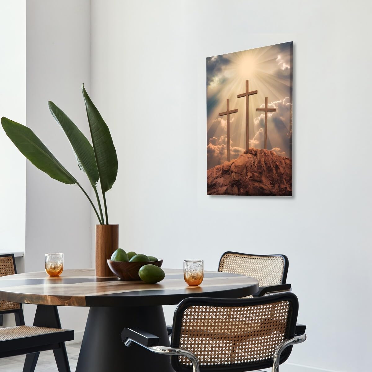 Foto 7 | Lámina Mural Con Santa Cruz De Pascua, Diseño Vintage De Jesús, 40 X 60 Cm - Venta Internacional.