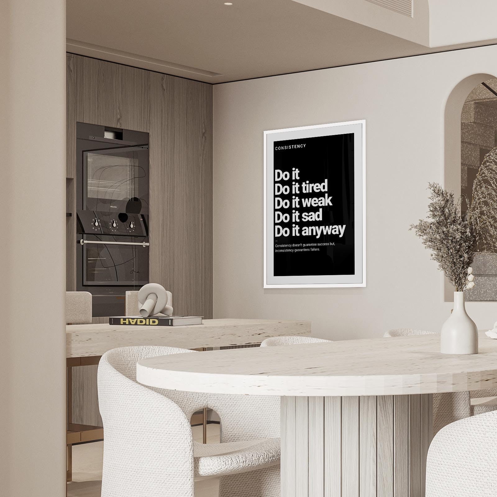 Foto 6 | Póster Decorativo Para Pared Con Frases Inspiradoras Y Consistentes De Color Negro Divertido, 40 X 60 Cm - Venta
