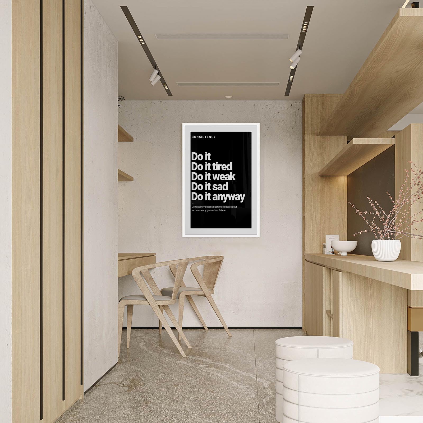 Foto 7 | Póster Decorativo Para Pared Con Frases Inspiradoras Y Consistentes De Color Negro Divertido, 40 X 60 Cm - Venta