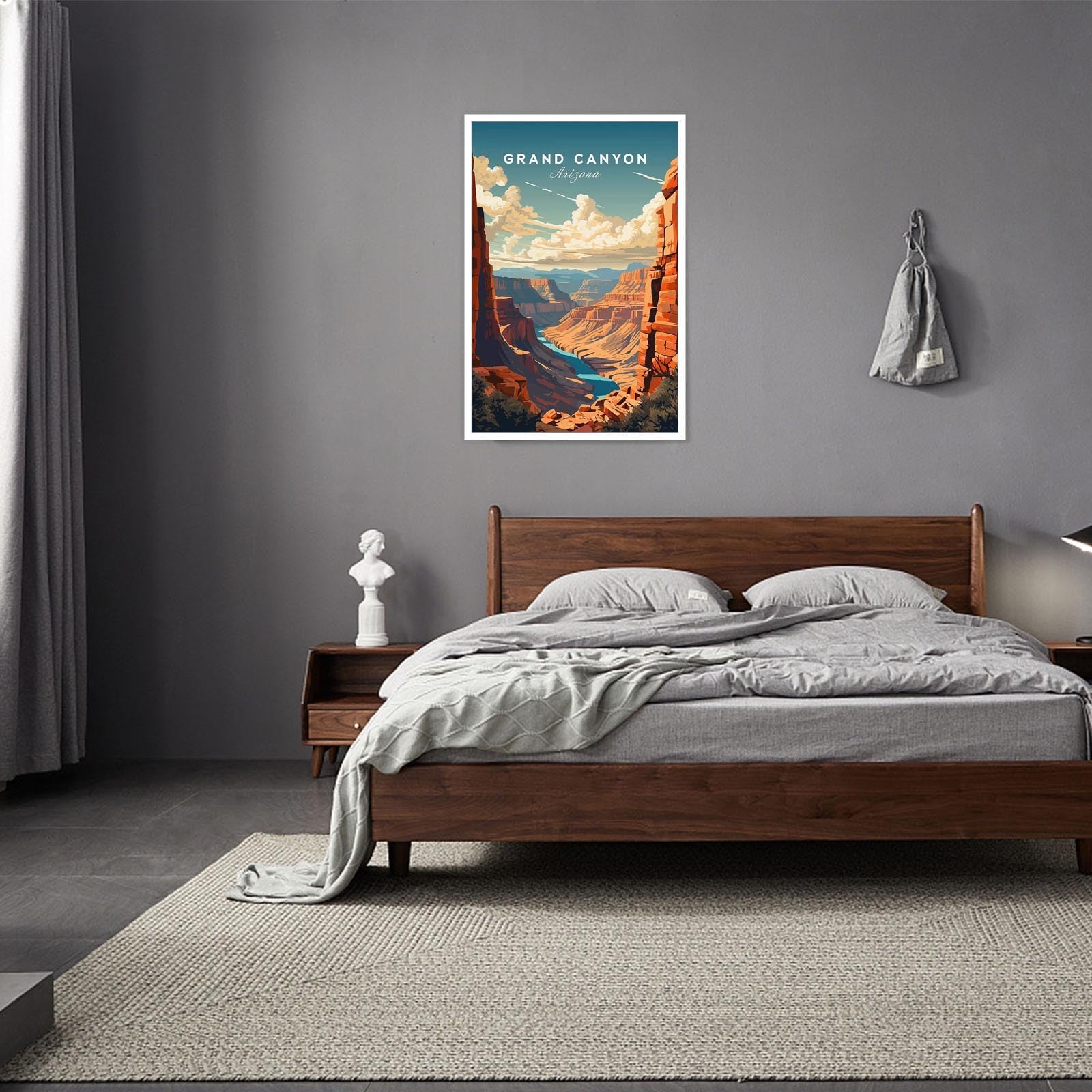 Foto 6 pulgar | Póster De Lienzo Vintage Con Paisajes Del Gran Cañón, 40 X 60 Cm, Sin Marco - Venta Internacional.