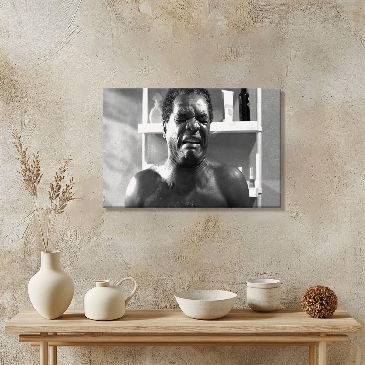 Foto 4 | Póster Mural Divertido De Película En Blanco Y Negro, 20 X 30 Cm - Venta Internacional.
