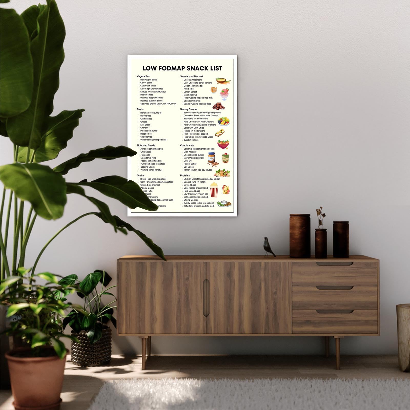 Foto 5 pulgar | Láminas Decorativas Para Pared, Divertidas Combinaciones De Alimentos Y Nutrientes, 40 X 60 Cm, Sin Marco - Ven