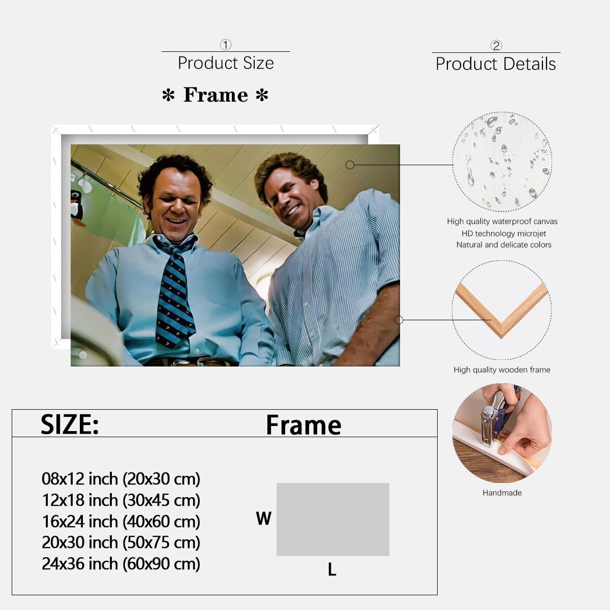 Foto 3 pulgar | Póster De Película Para Baño Step Brothers, Vintage, 20 X 30 Cm - Venta Internacional.