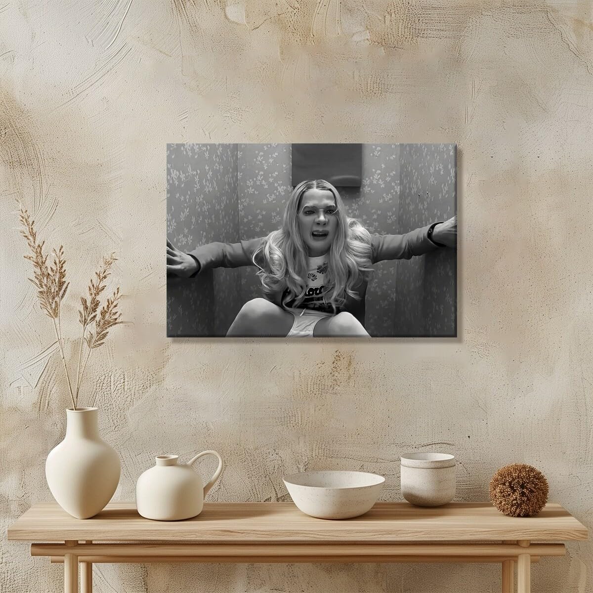Foto 4 | Póster Para Pared De Baño, Comedia Cómica Vintage En Blanco Y Negro - Venta Internacional.