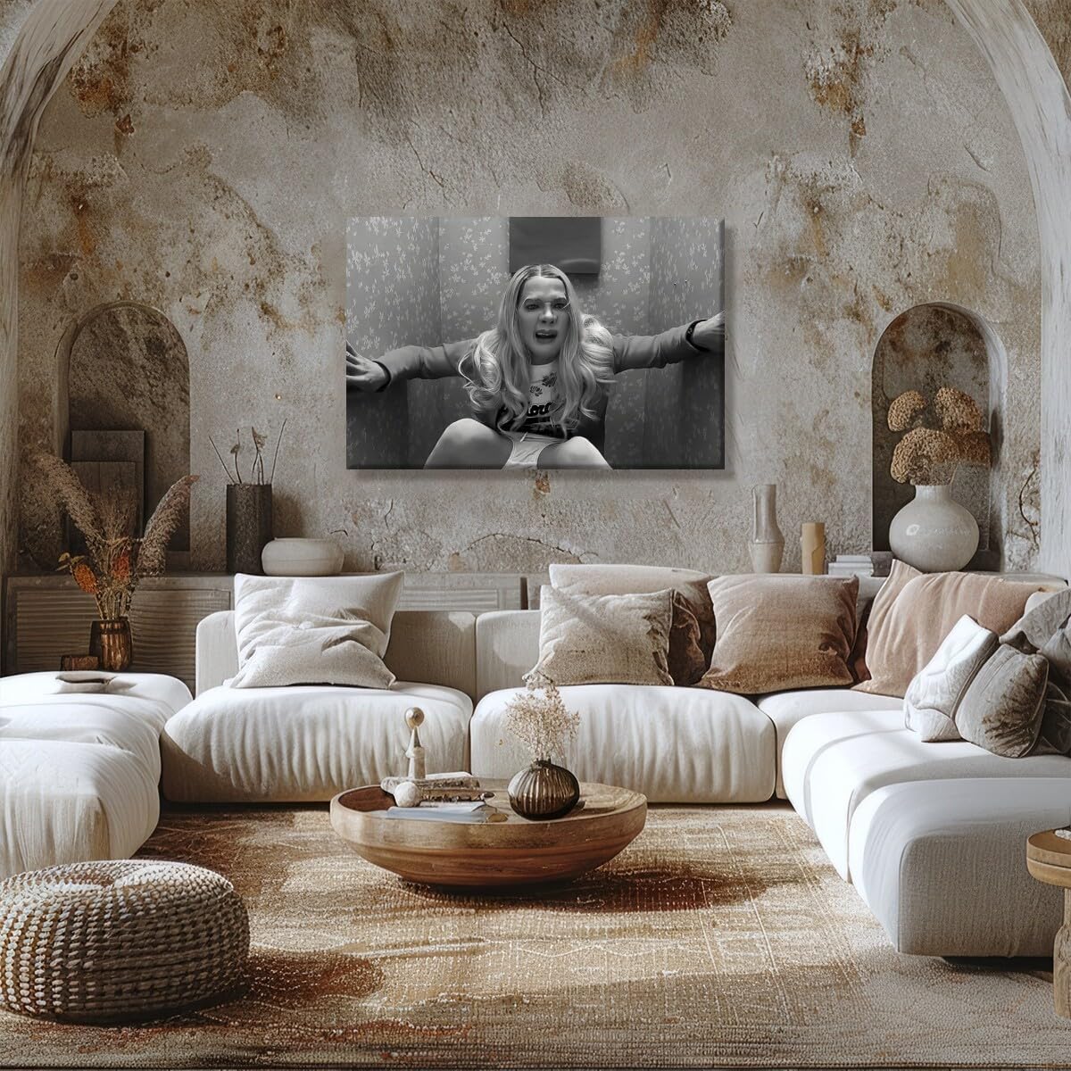 Foto 6 pulgar | Póster Para Pared De Baño, Comedia Cómica Vintage En Blanco Y Negro - Venta Internacional.