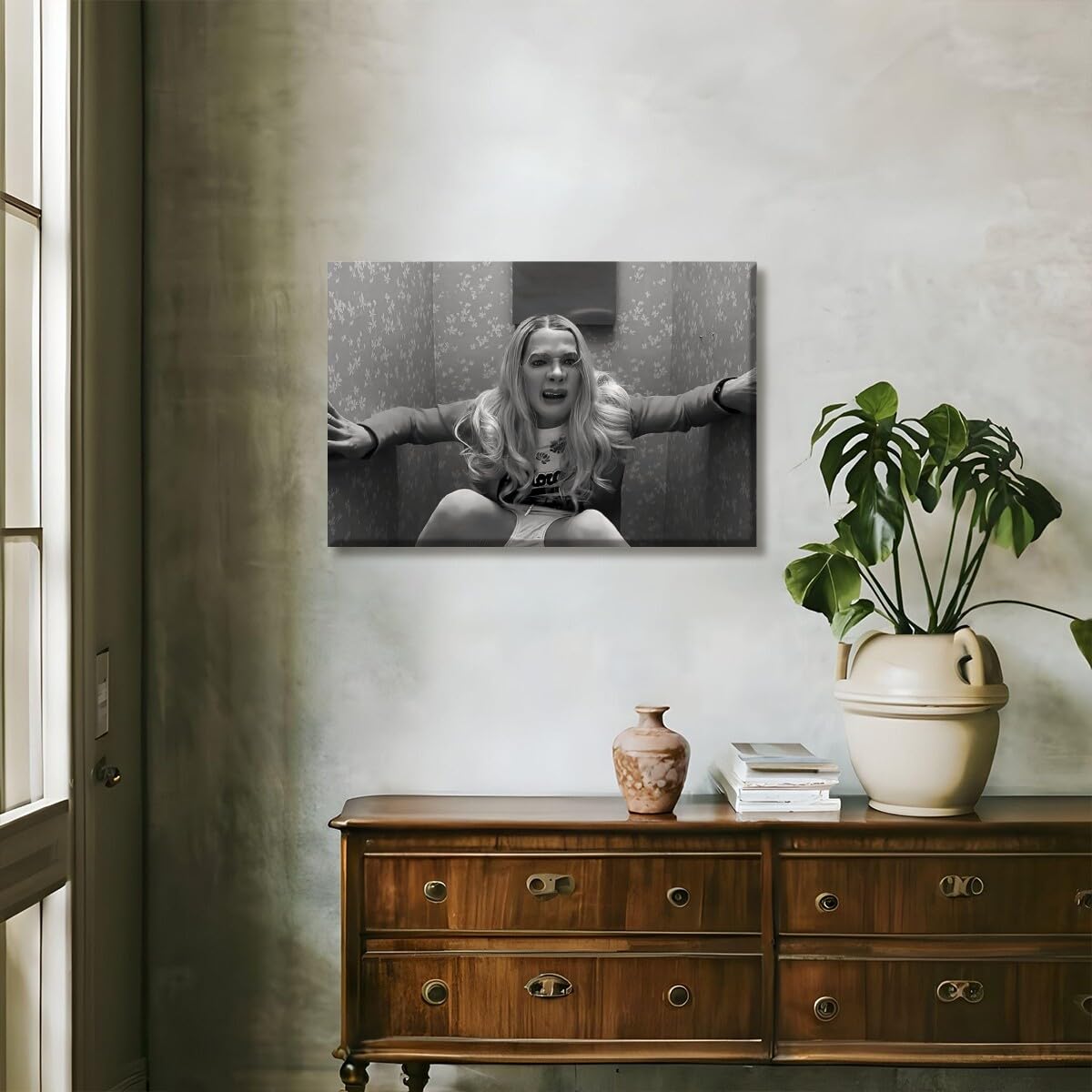 Foto 8 pulgar | Póster Para Pared De Baño, Comedia Cómica Vintage En Blanco Y Negro - Venta Internacional.