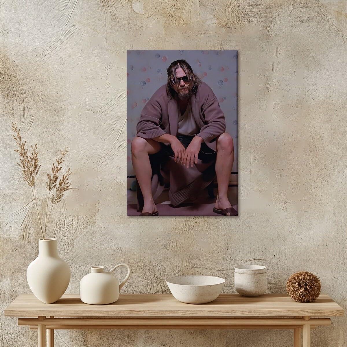 Foto 5 pulgar | Póster Decorativo Para Pared Con Película Para Baño, The Big Lebowski, Vintage 90s - Venta Internacional.