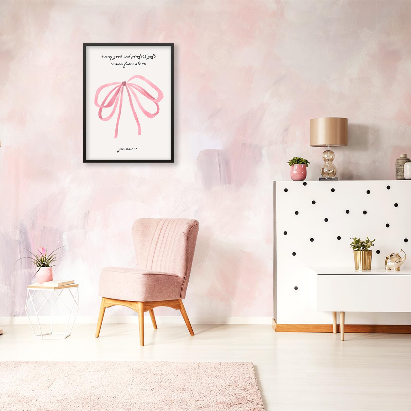 Foto 5 pulgar | Póster Sobre Lienzo Con Versículos De La Biblia Cristiana, 30 X 40 Cm, Habitación De Niña - Venta Internacional.