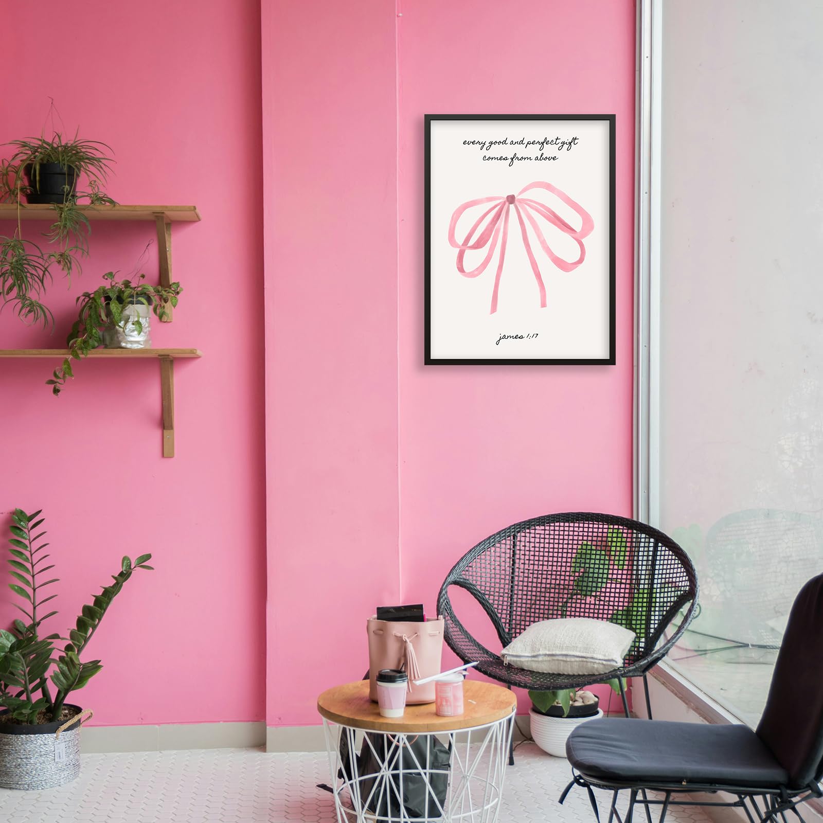 Foto 5 | Póster Sobre Lienzo Con Versículos De La Biblia Cristiana, 30 X 40 Cm, Habitación De Niña - Venta Internacional.