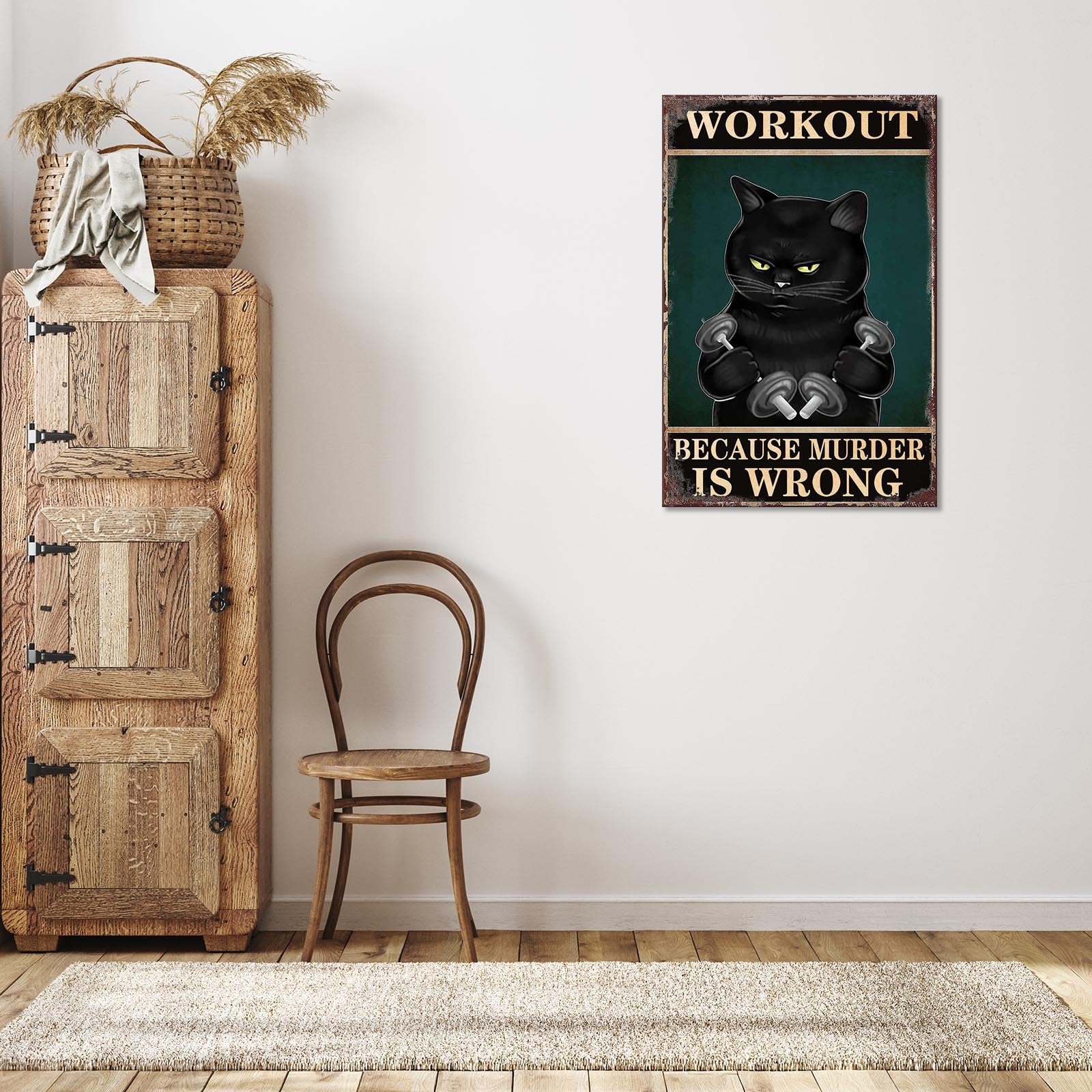Foto 8 pulgar | Mancuerna De Lona Divertida Para Entrenamiento De Gatos, Gimnasio, Gatos, 40 X 60 Cm, Color Negro - Venta Internacional.
