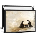 Póster Vintage Con Escena De La Natividad De Jesús, 30 X 40 Cm, Enmarcado En Negro - Venta Internacional.