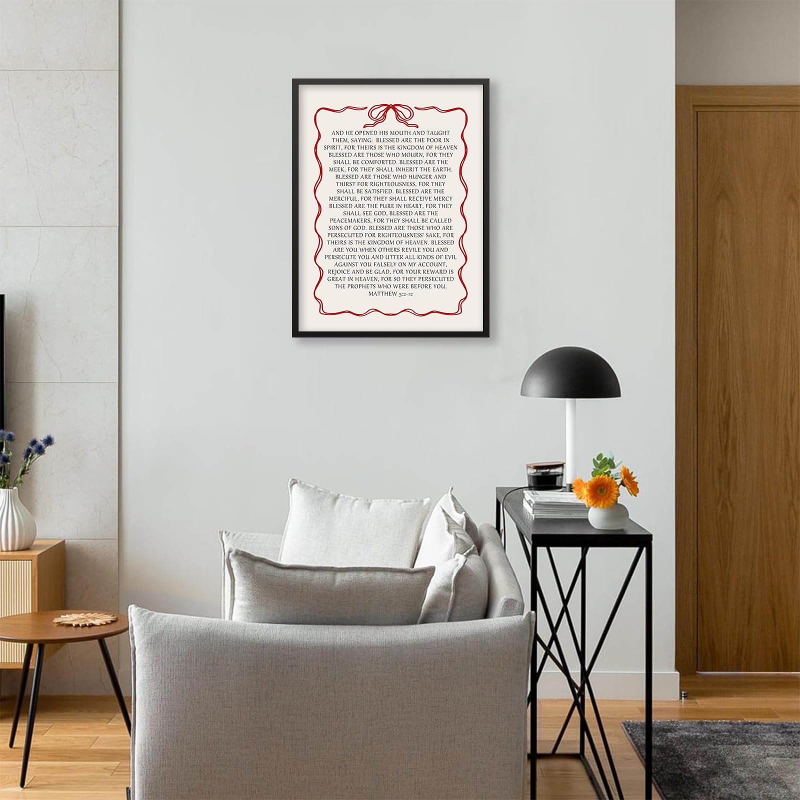 Foto 6 pulgar | Lienzo Para Pared, Póster Con Versículos Bíblicos Cristianos De Jesús, 30 X 40 Cm - Venta Internacional.