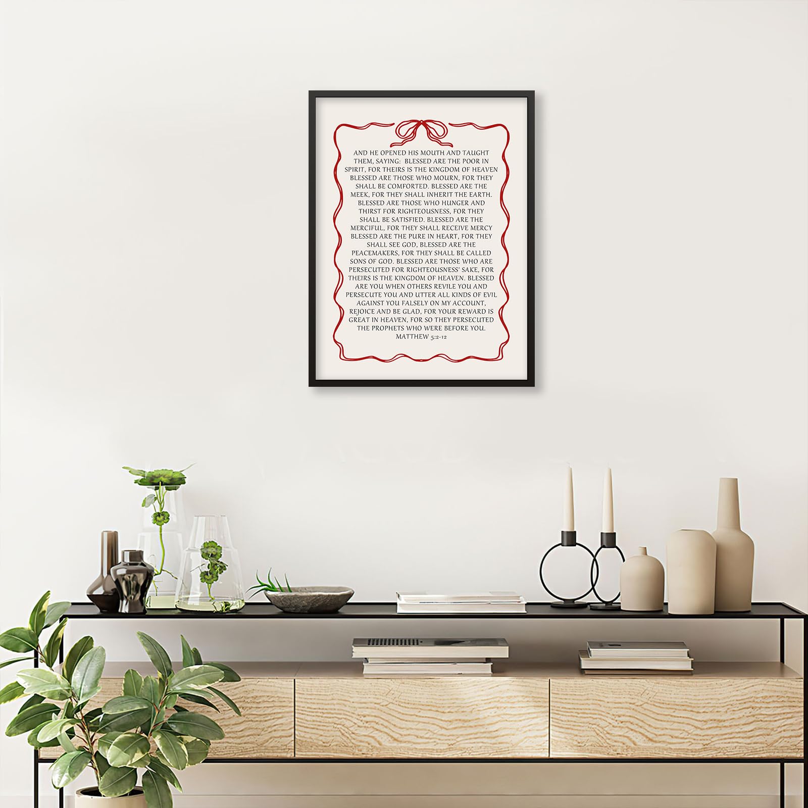 Foto 7 pulgar | Lienzo Para Pared, Póster Con Versículos Bíblicos Cristianos De Jesús, 30 X 40 Cm - Venta Internacional.