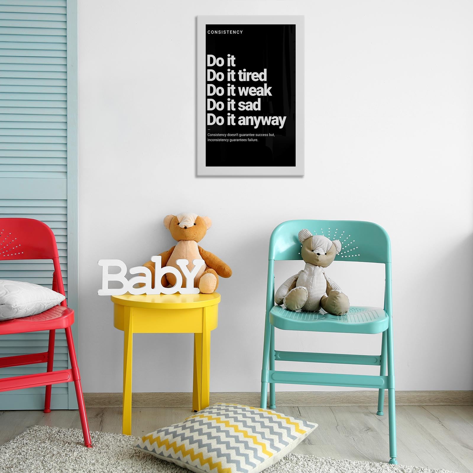 Foto 5 pulgar | Póster Decorativo De Pared Motivate Inspirational Quotes Fitness, 40 X 60 Cm - Venta Internacional.