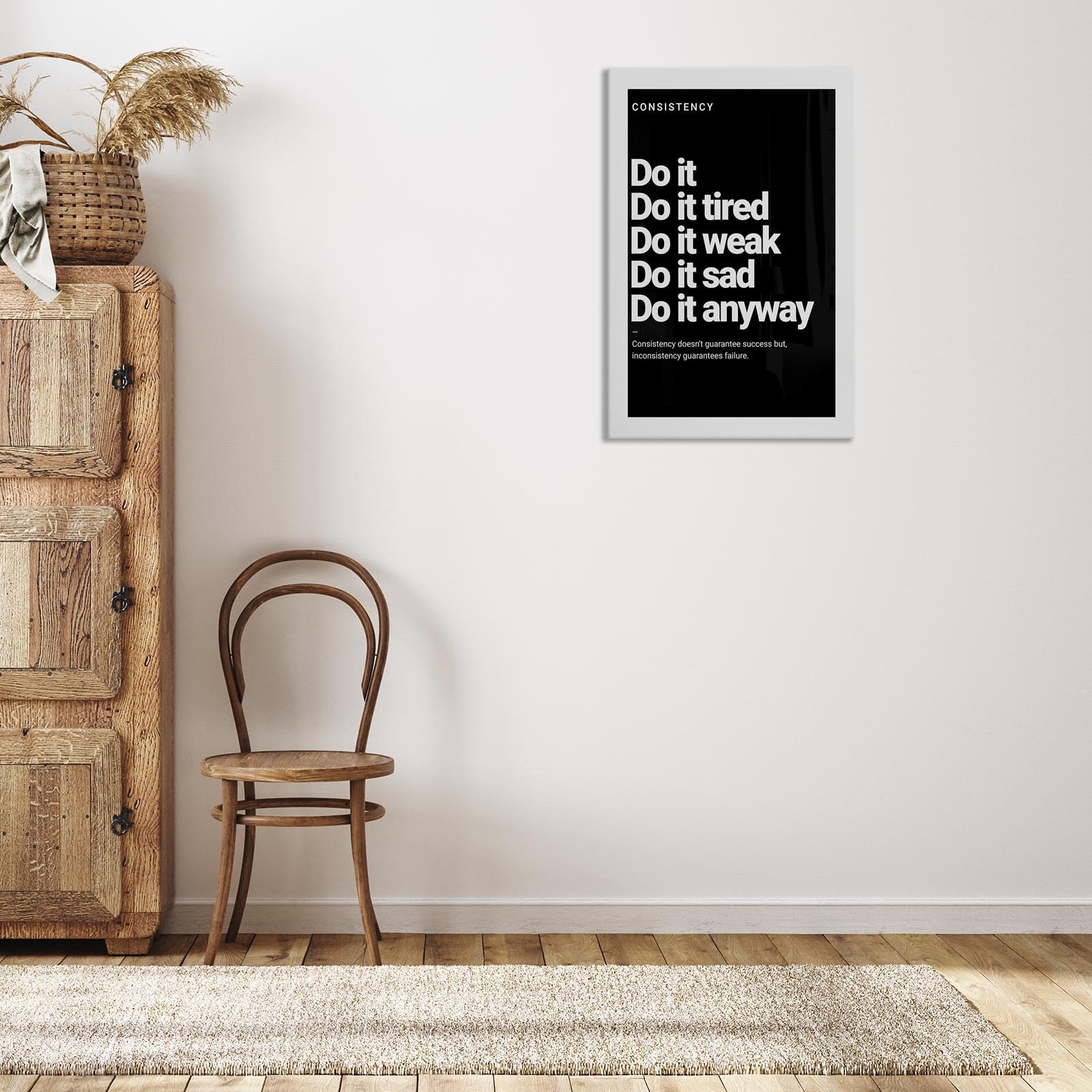 Foto 7 pulgar | Póster Decorativo De Pared Motivate Inspirational Quotes Fitness, 40 X 60 Cm - Venta Internacional.
