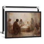 Póster Vintage Con Escena De La Natividad De Jesús, 30 X 40 Cm, Enmarcado En Negro - Venta Internacional.