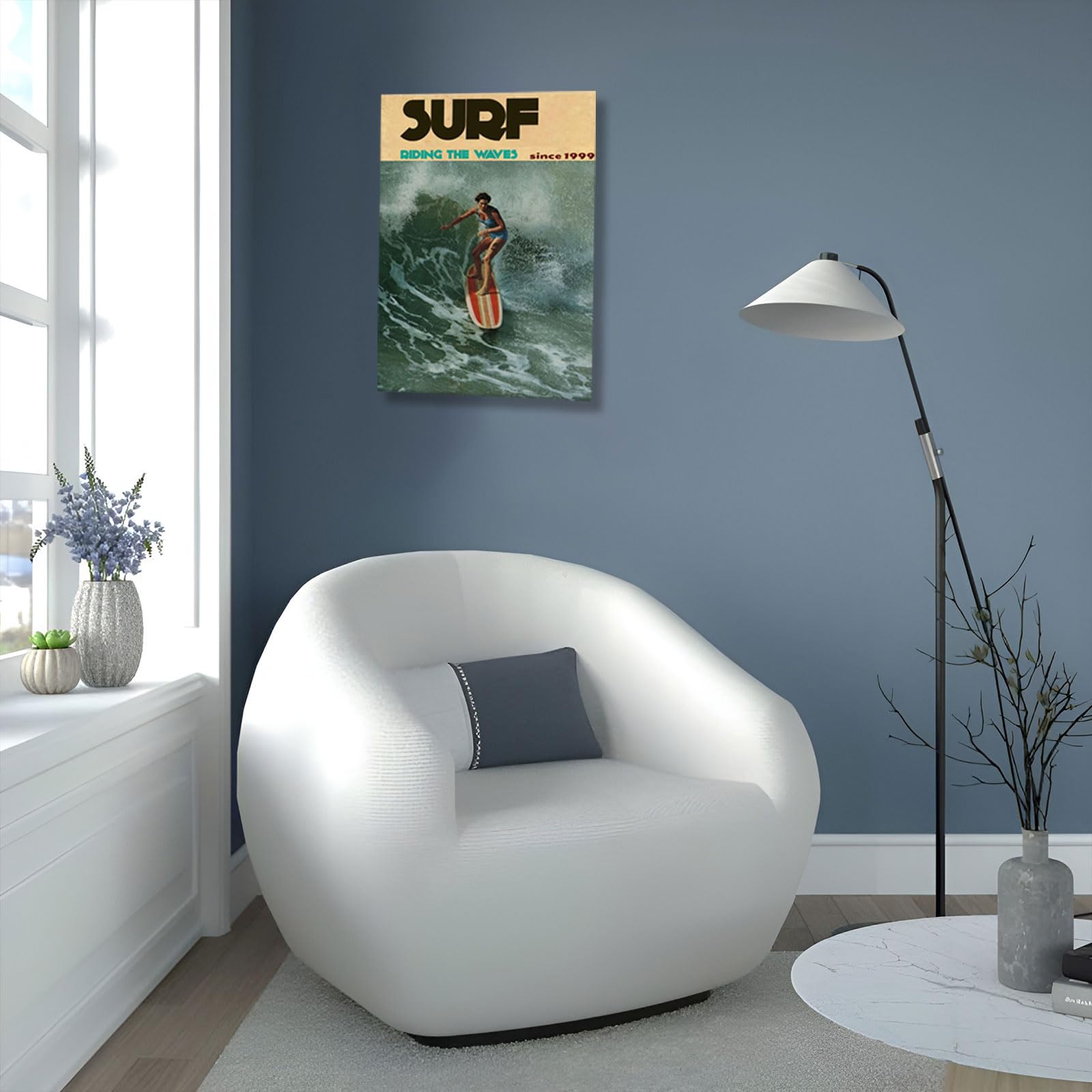 Foto 4 | Lienzo Para Pared, Pósters Vintage De Revistas De Surf, 40 X 60 Cm - Venta Internacional.