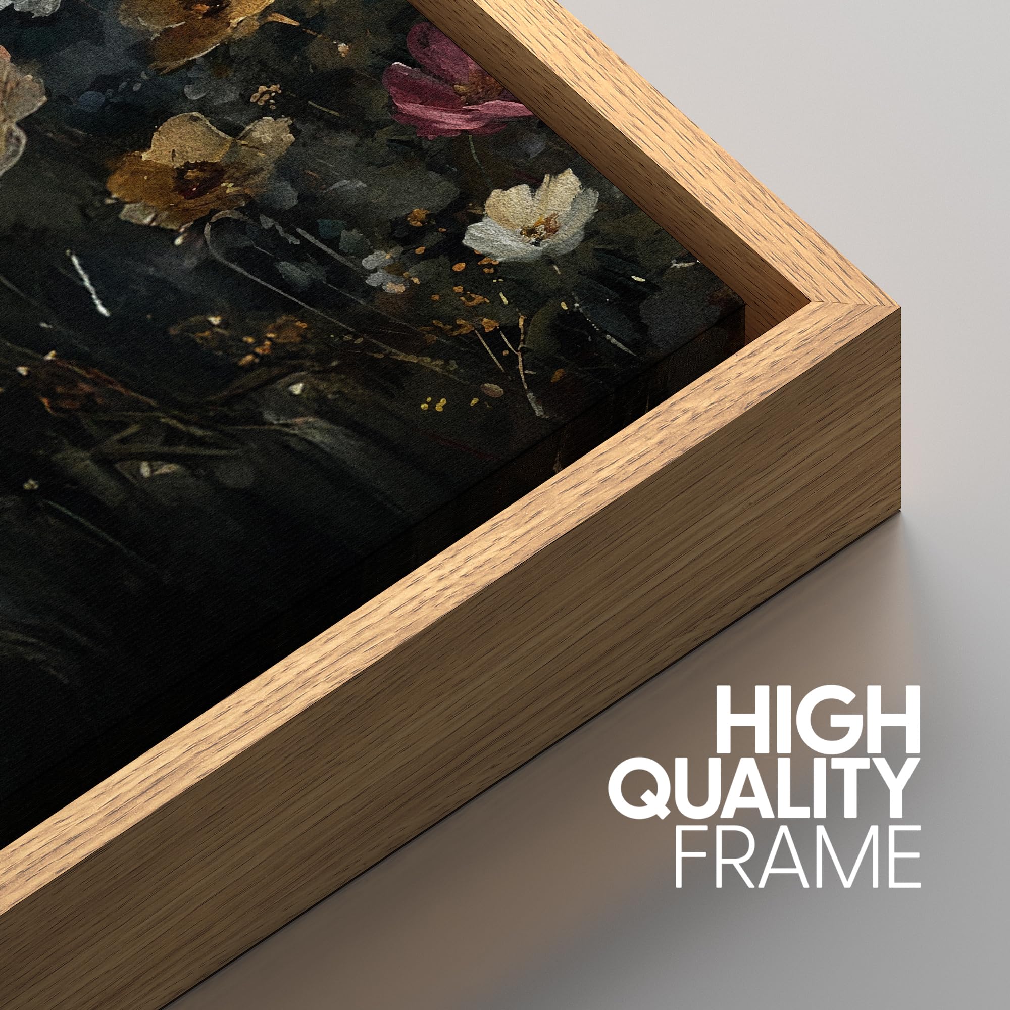 Foto 5 | Lámina Sobre Lienzo Signwin Dark Floral Botanical 40x60cmx3cm - Venta Internacional.