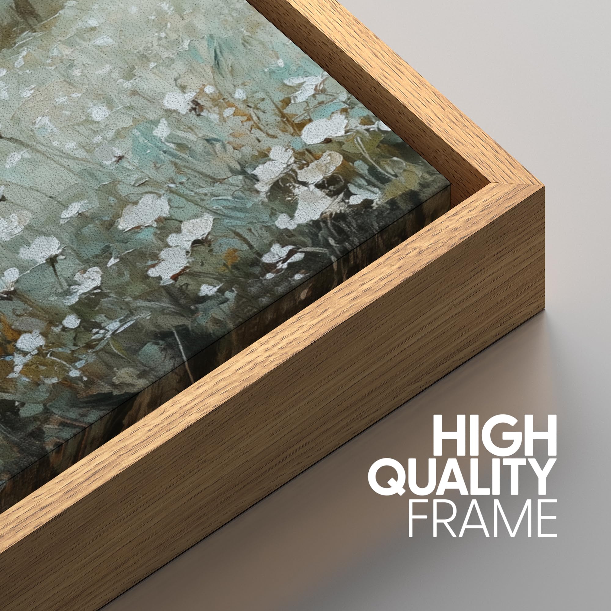 Foto 5 | Lámina Sobre Lienzo Signwin Misty White Wildflower Meadow 24x36x3 Cm - Venta Internacional.
