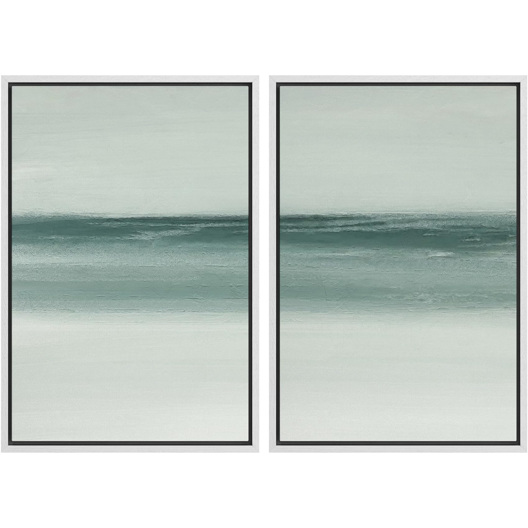 Foto 2 pulgar | Set De Arte Mural Con Estampado Sobre Lienzo Signwin Modern Abstract Ocean - Venta Internacional.