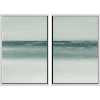 Foto 1 | Set De Arte Mural Con Estampado Sobre Lienzo Signwin Modern Abstract Ocean - Venta Internacional.