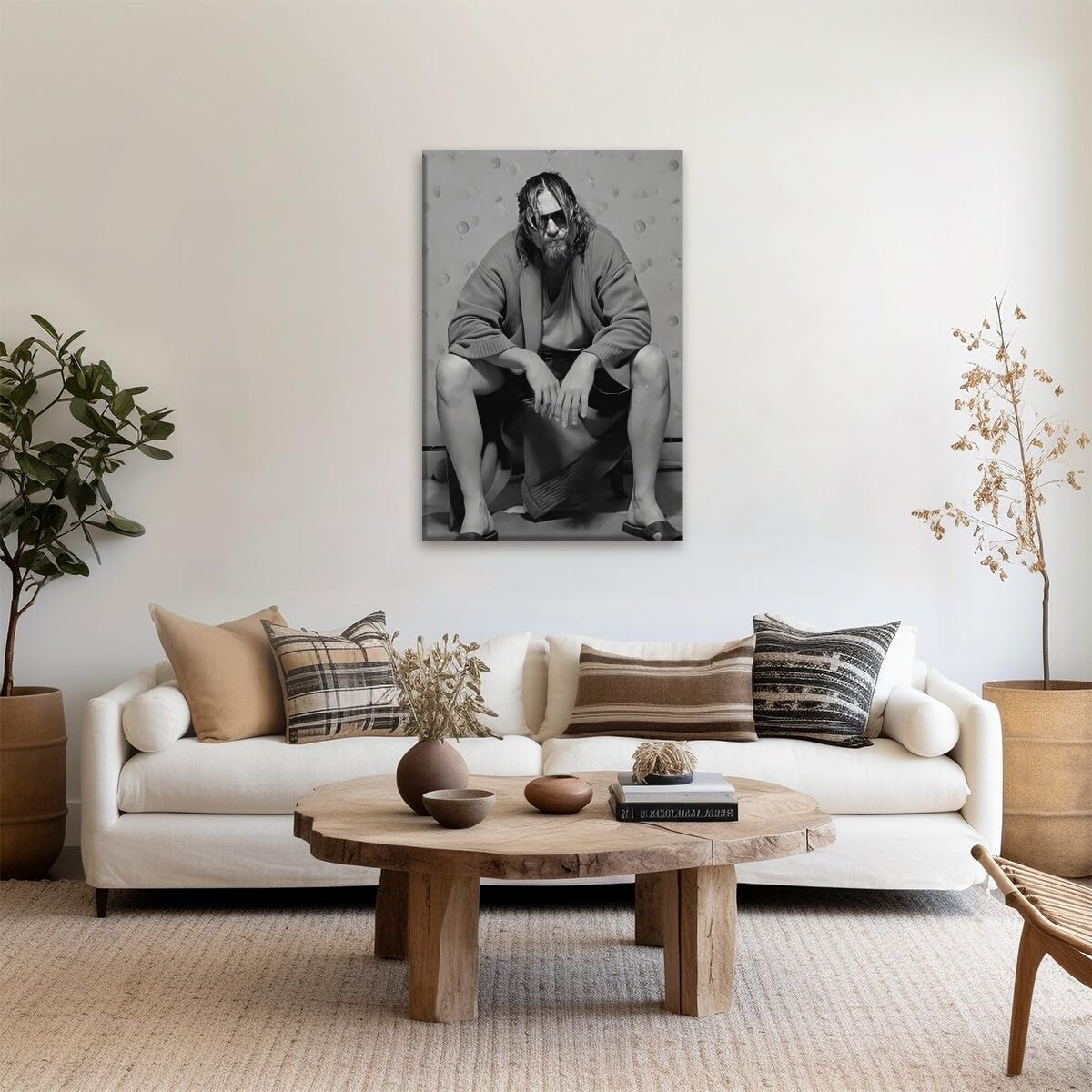 Foto 4 pulgar | Póster Divertido De La Película De Baño El Gran Lebowski, 40 X 60 Cm, Enmarcado - Venta Internacional.