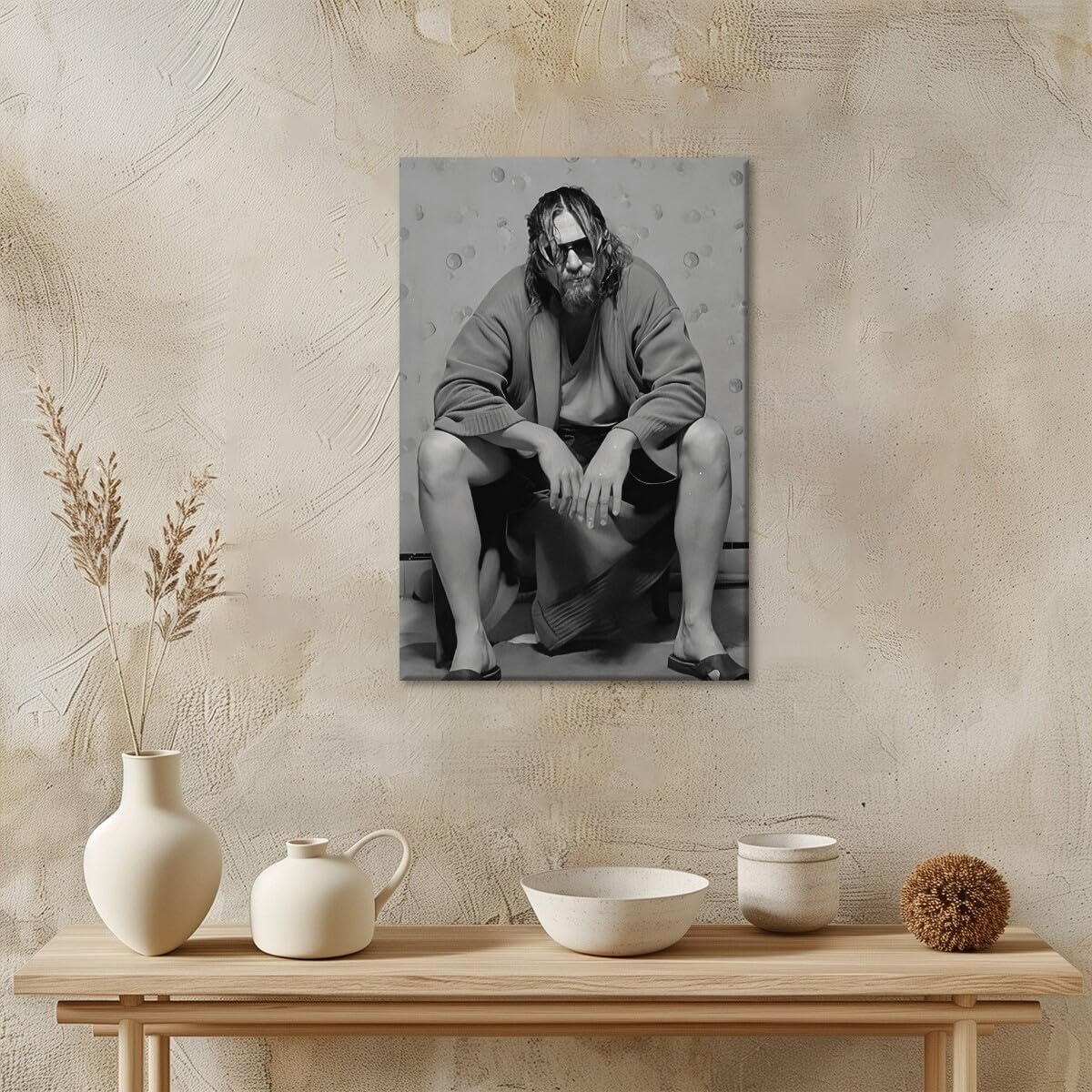 Foto 5 pulgar | Póster Divertido De La Película De Baño El Gran Lebowski, 40 X 60 Cm, Enmarcado - Venta Internacional.