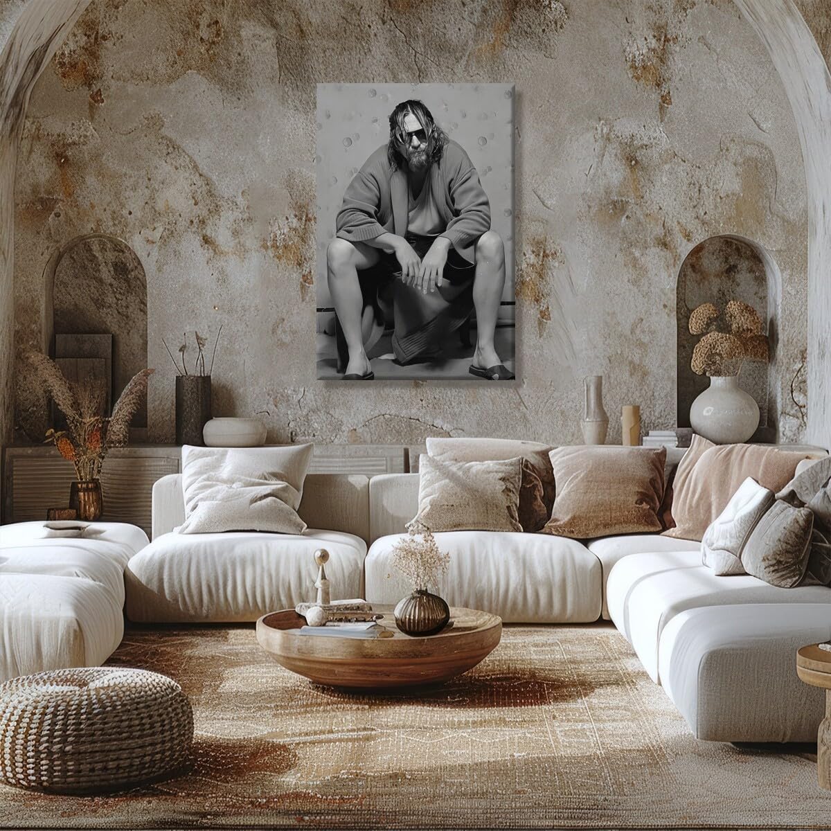 Foto 6 pulgar | Póster Divertido De La Película De Baño El Gran Lebowski, 40 X 60 Cm, Enmarcado - Venta Internacional.