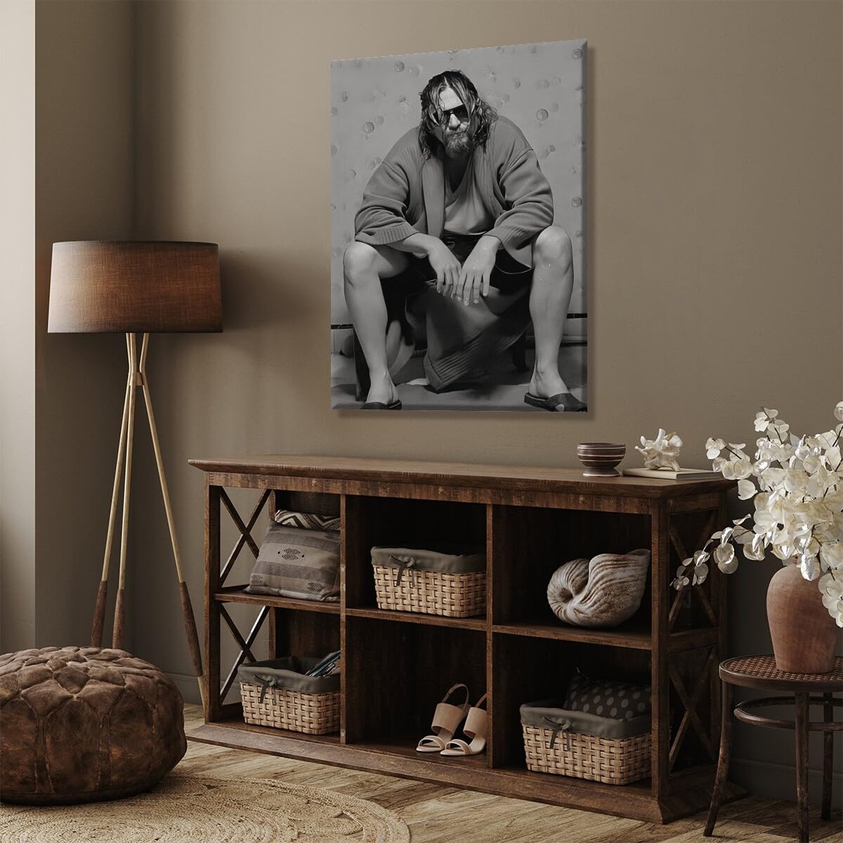 Foto 7 pulgar | Póster Divertido De La Película De Baño El Gran Lebowski, 40 X 60 Cm, Enmarcado - Venta Internacional.