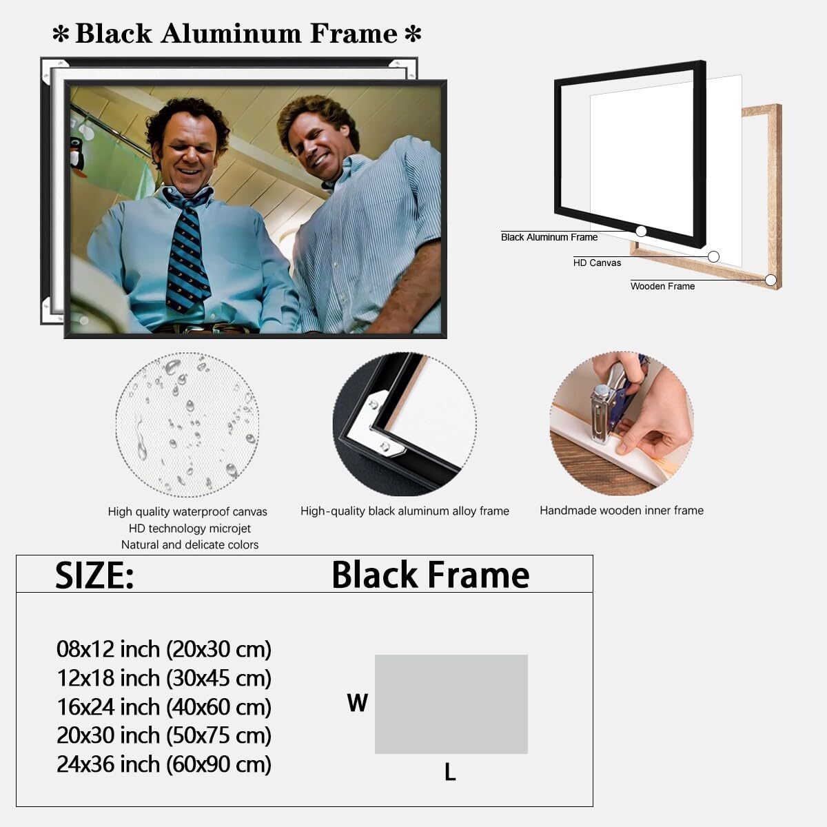 Foto 3 pulgar | Póster Bathroom Movie Step Brothers Sword Fight, 30 X 40 Cm - Venta Internacional.