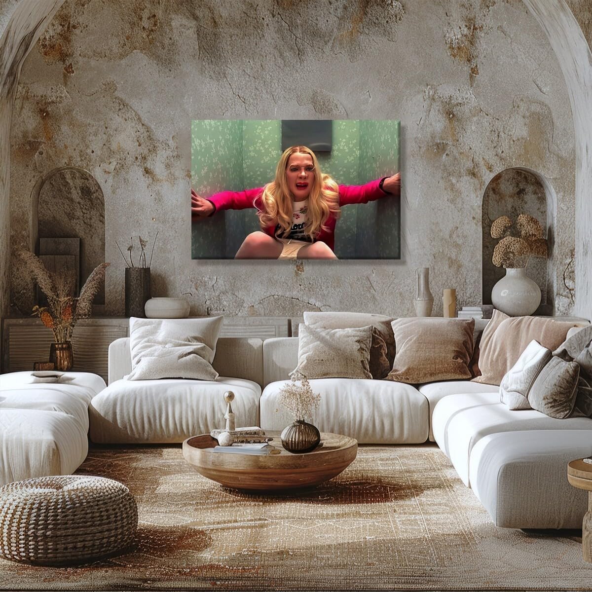 Foto 6 pulgar | Póster Divertido Mural De Película Para Baño, Vintage De Los 90, Chicas Blancas - Venta Internacional.