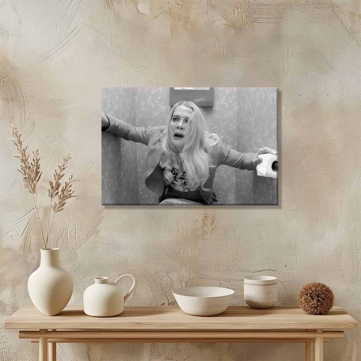 Foto 5 pulgar | Póster Divertido, Película, Decoración De Pared Para Baño, Vintage, Negro Y Blanco - Venta Internacional.
