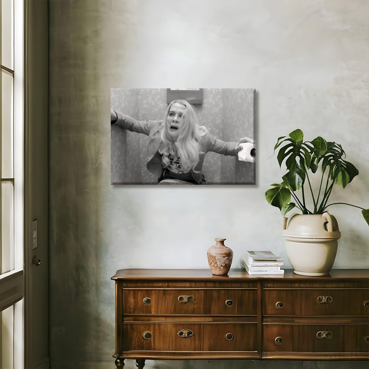 Foto 8 pulgar | Póster Divertido, Película, Decoración De Pared Para Baño, Vintage, Negro Y Blanco - Venta Internacional.