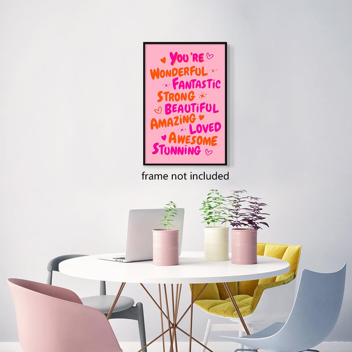 Foto 4 pulgar | Póster Sobre Lienzo Para Pared Trendy You Are Amazing, 40 X 60 Cm - Venta Internacional.