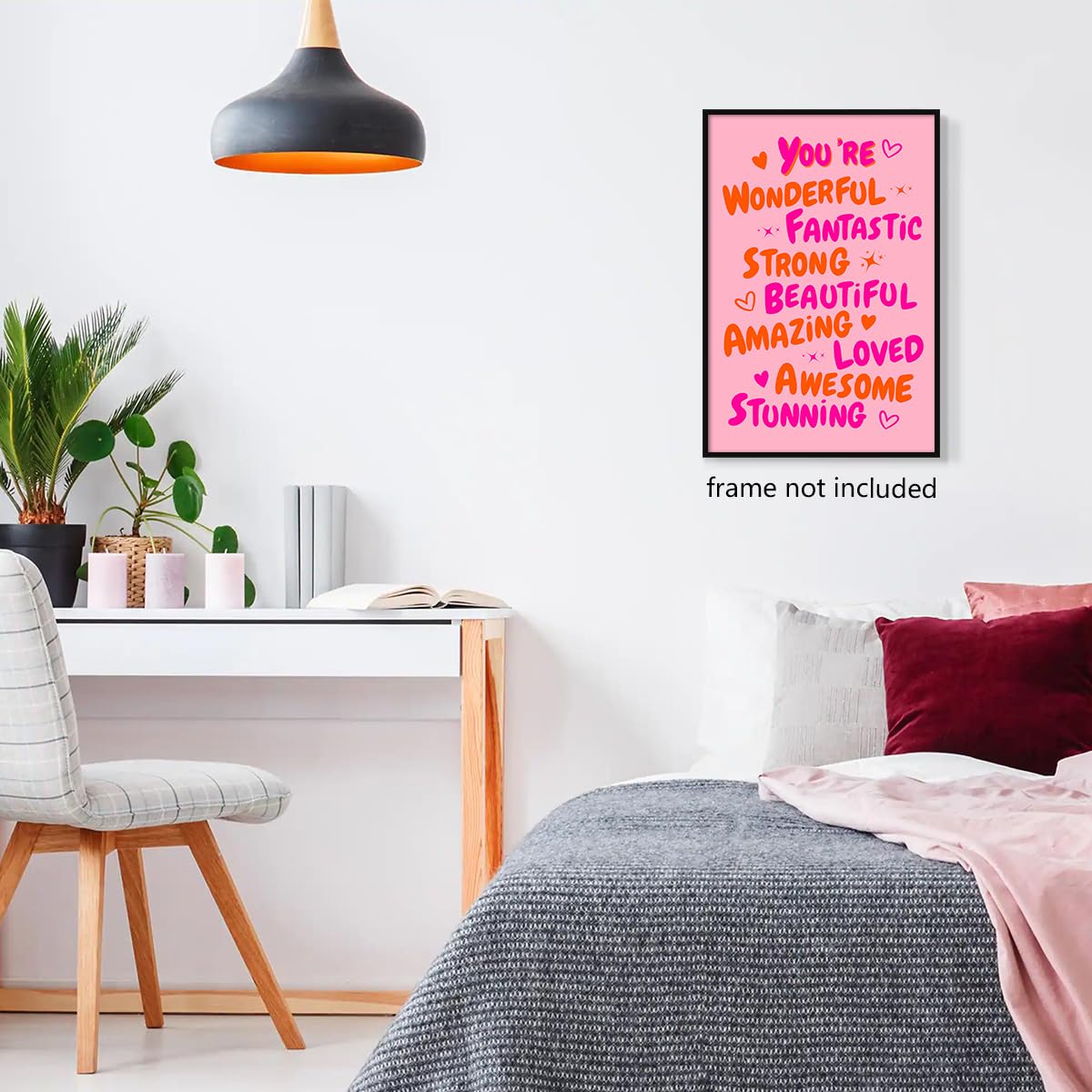 Foto 6 pulgar | Póster Sobre Lienzo Para Pared Trendy You Are Amazing, 40 X 60 Cm - Venta Internacional.