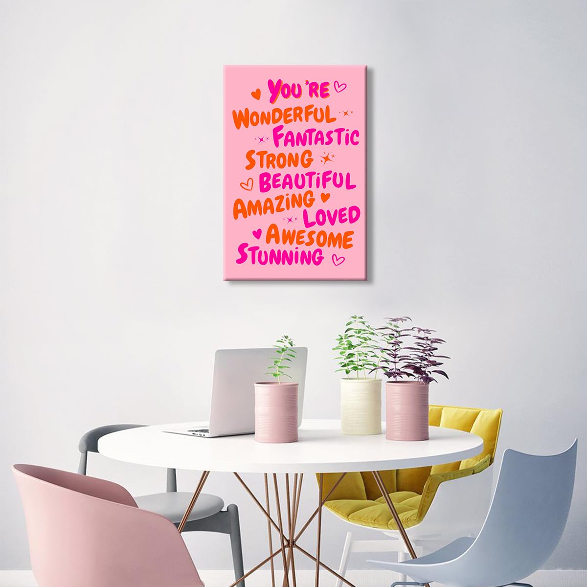 Foto 4 pulgar | Lienzo Decorativo Para Pared Trendy You Are Amazing, 40 X 60 Cm - Venta Internacional.