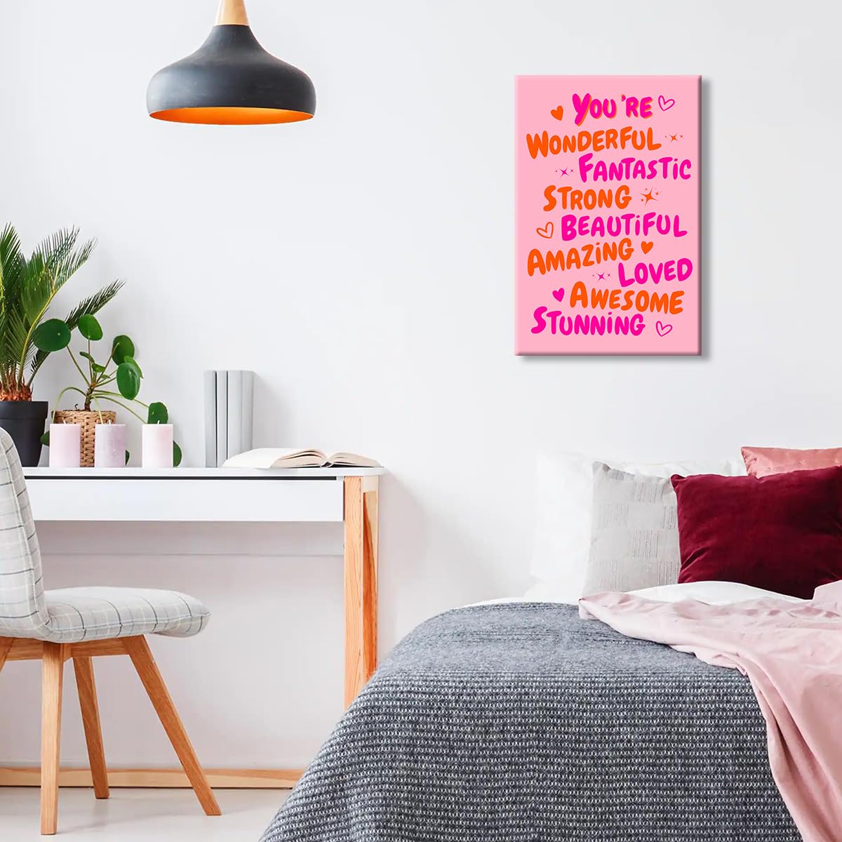 Foto 6 pulgar | Lienzo Decorativo Para Pared Trendy You Are Amazing, 40 X 60 Cm - Venta Internacional.