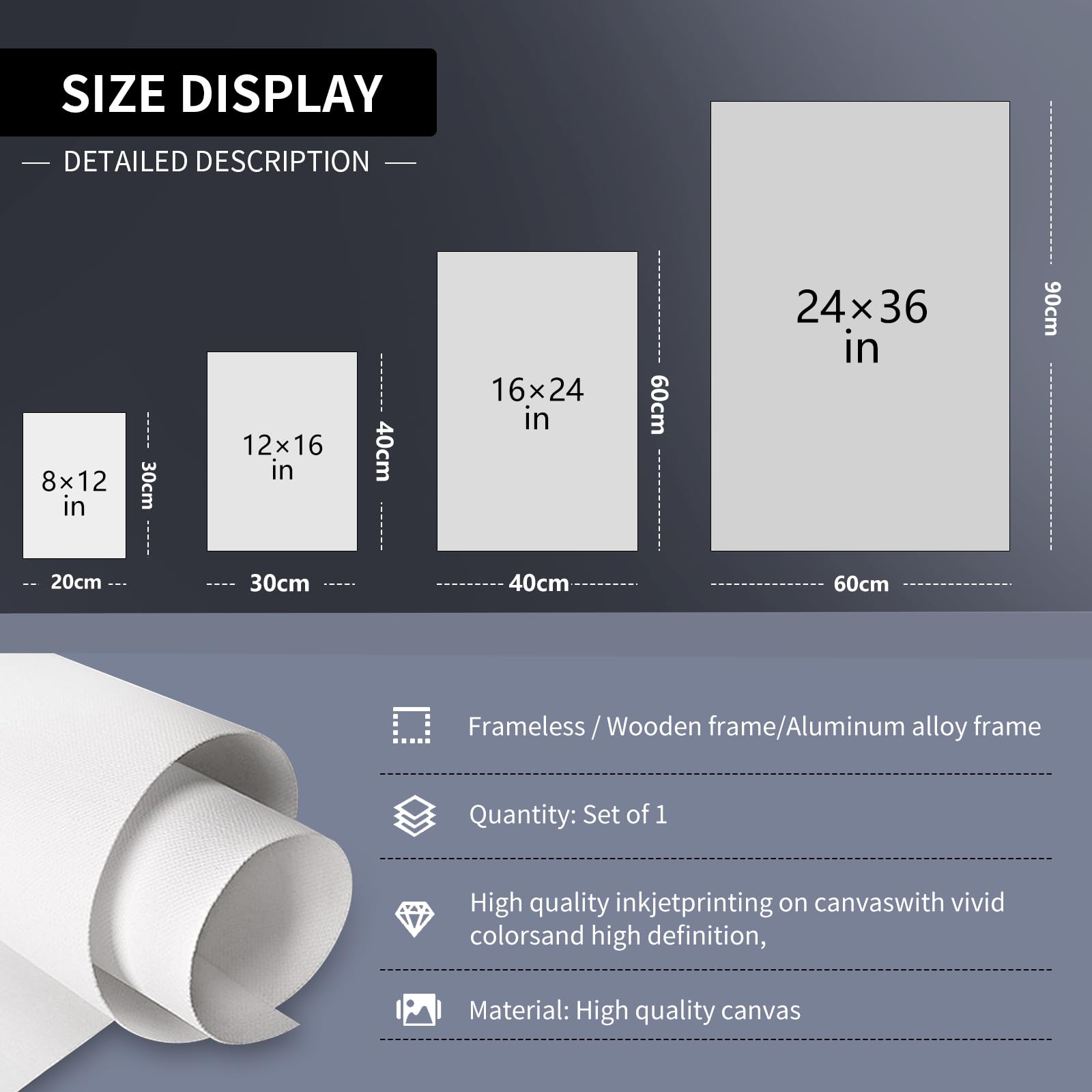Foto 7 pulgar | Lienzo Decorativo Para Pared Trendy You Are Amazing, 40 X 60 Cm - Venta Internacional.