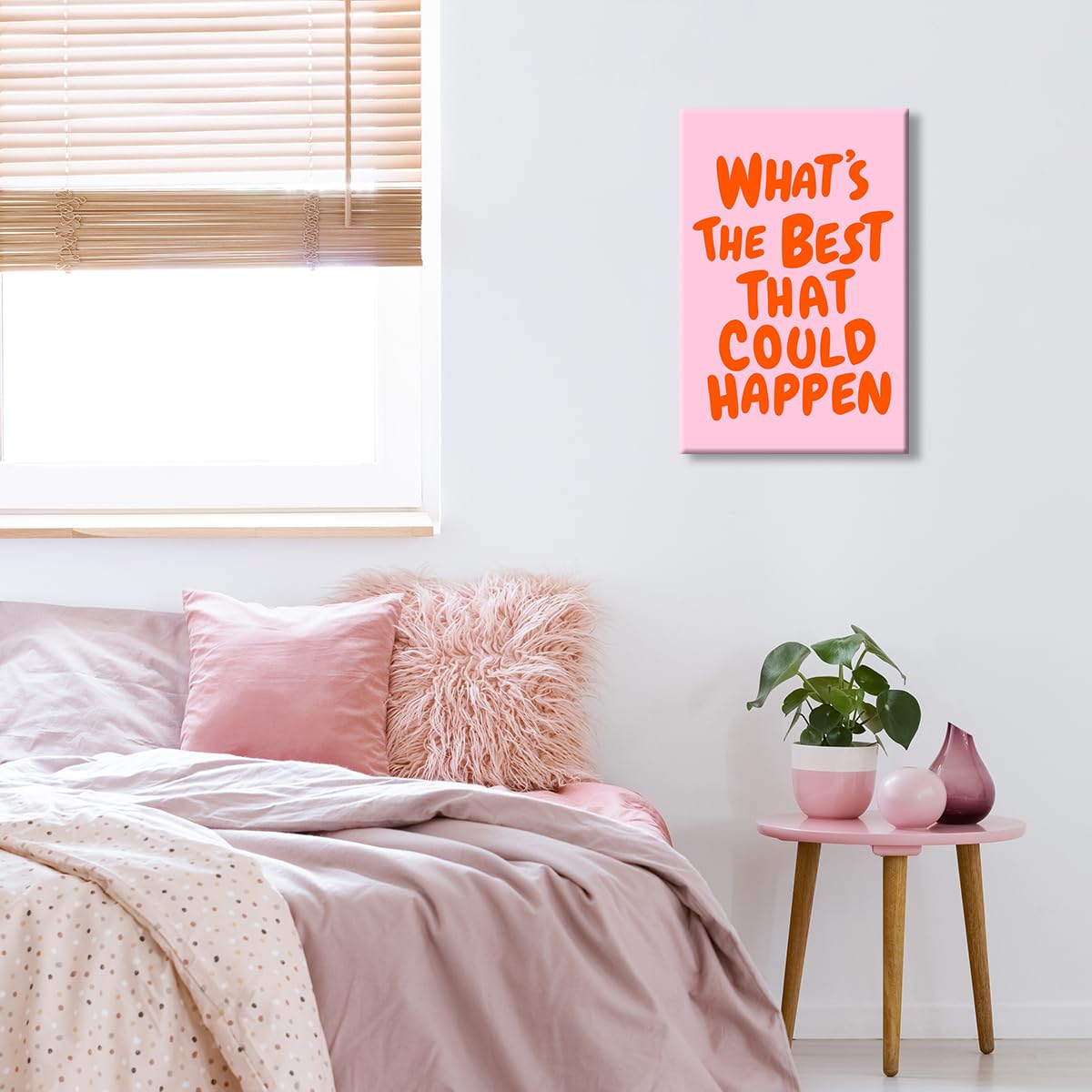 Foto 5 pulgar | Póster Trendy Con La Frase «lo Mejor Que Podría Pasar», 40 X 60 Cm - Venta Internacional.