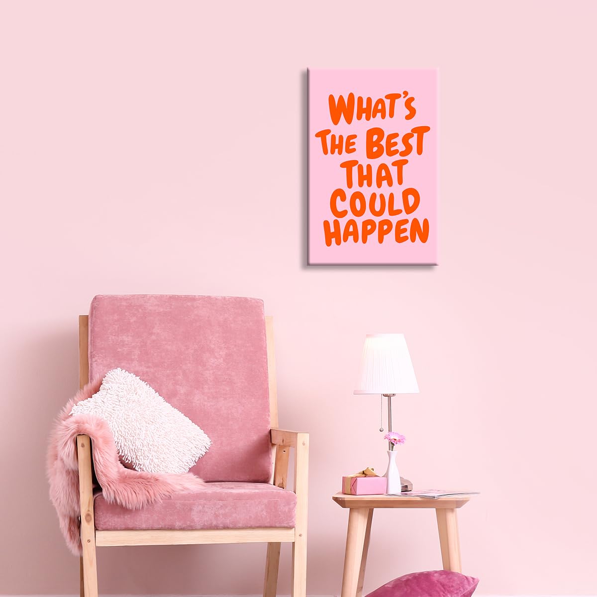 Foto 6 pulgar | Póster Trendy Con La Frase «lo Mejor Que Podría Pasar», 40 X 60 Cm - Venta Internacional.
