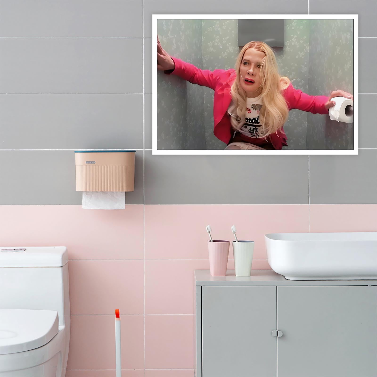 Foto 4 pulgar | Póster Decorativo De Pared Para Baño, Película Divertida De Chicas Blancas, 40 X 60 Cm - Venta Internacional.