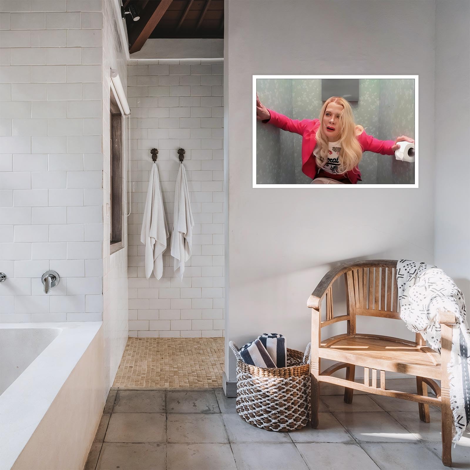 Foto 6 pulgar | Póster Decorativo De Pared Para Baño, Película Divertida De Chicas Blancas, 40 X 60 Cm - Venta Internacional.