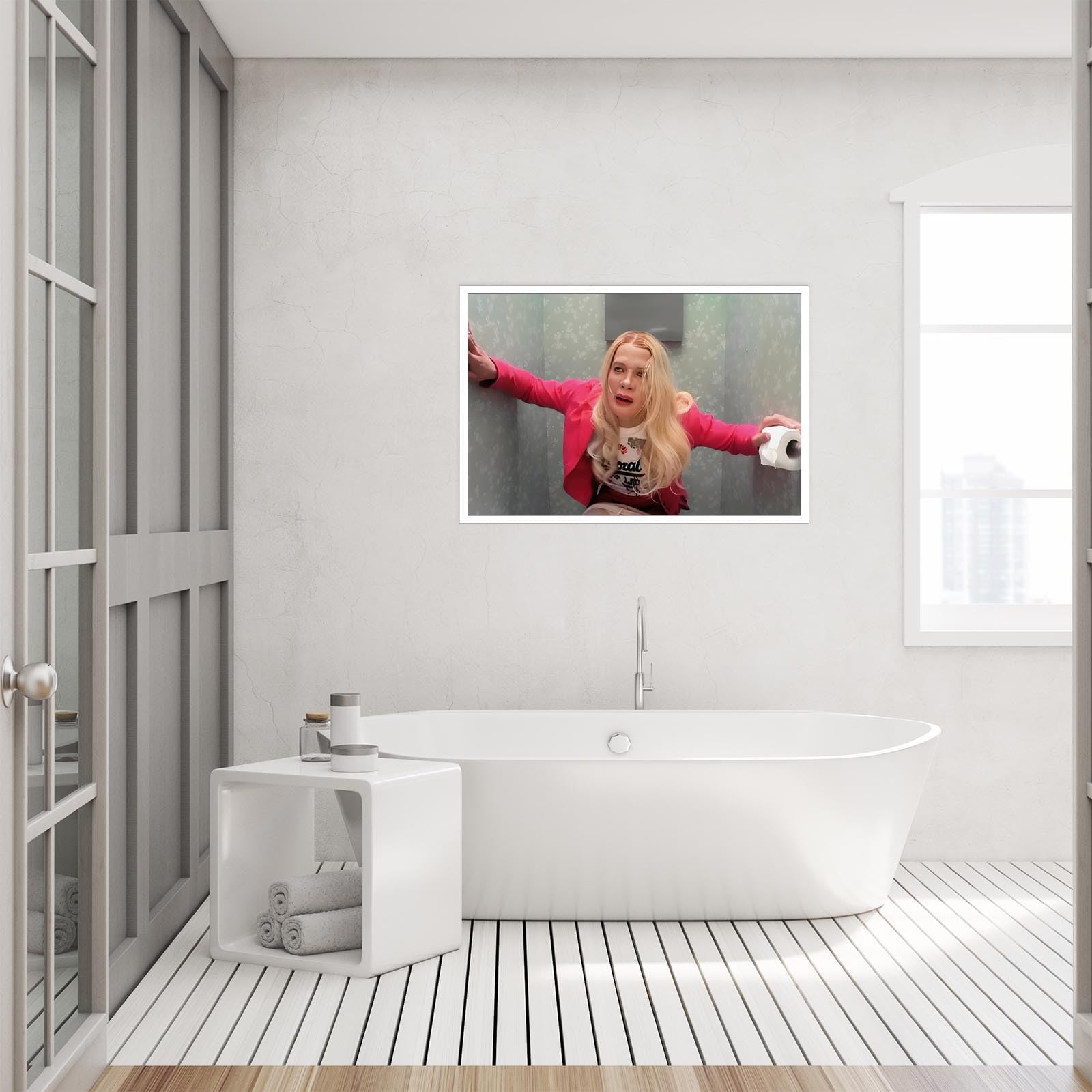 Foto 8 pulgar | Póster Decorativo De Pared Para Baño, Película Divertida De Chicas Blancas, 40 X 60 Cm - Venta Internacional.